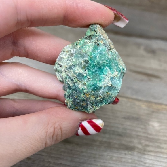 RAW Chrysocolla Pieces - Small x3 - Picture 4 of 7